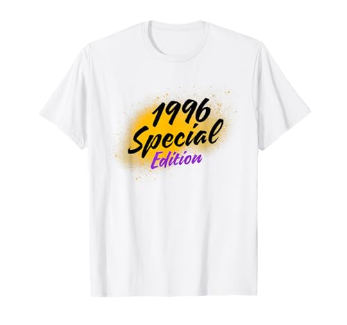 Jahrgang 1996 Geburtstag Design Frauen Männer geboren 1996 T-Shirt von GebGesch 1996 Geburtstag Geschenke