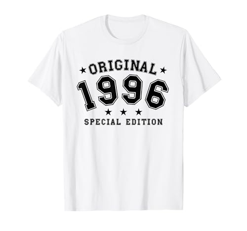 Jahrgang 1996 Geburtstag Design Frauen Männer geboren 1996 T-Shirt von GebGesch 1996 Geburtstag Geschenke