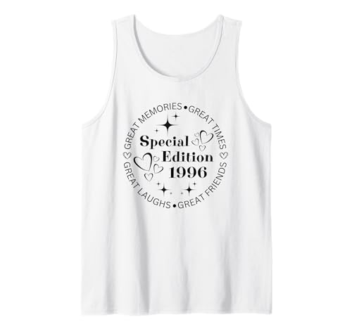 Jahrgang 1996 Geburtstag Design Frauen Männer geboren 1996 Tank Top von GebGesch 1996 Geburtstag Geschenke