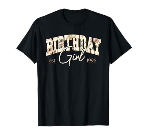 Jahrgang 1996 Geburtstag Design Frauen geboren 1996 T-Shirt von GebGesch 1996 Geburtstag Geschenke