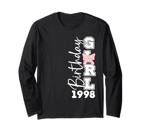 Jahrgang 1998 Geburtstag Design Frauen geboren 1998 Langarmshirt von GebGesch 1998 Geburtstag Geschenke