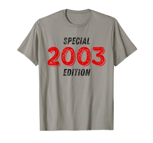 Jahrgang 2003 Geburtstag Design Frauen Männer geboren 2003 T-Shirt von GebGesch 2003 Geburtstag Geschenke