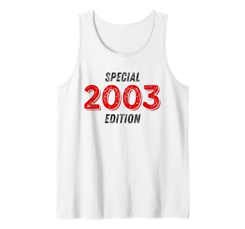Jahrgang 2003 Geburtstag Design Frauen Männer geboren 2003 Tank Top von GebGesch 2003 Geburtstag Geschenke