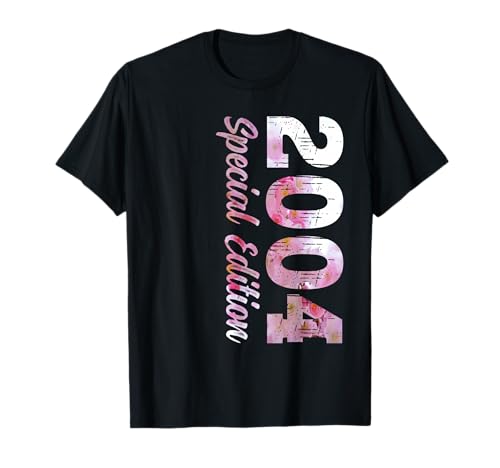 Jahrgang 2004 Geburtstag Design Frauen Männer geboren 2004 T-Shirt von GebGesch 2004 Geburtstag Geschenke