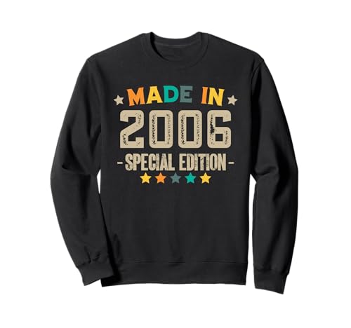 Jahrgang 2006 Geburtstag Design Frauen Männer geboren 2006 Sweatshirt Jahrgang 2006 Geburtstag Design Frauen Männer geboren 2006 Sweatshirt von GebGesch 2006 Geburtstag Geschenke