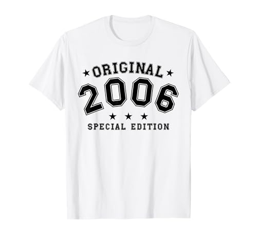 Jahrgang 2006 Geburtstag Design Frauen Männer geboren 2006 T-Shirt Jahrgang 2006 Geburtstag Design Frauen Männer geboren 2006 T-Shirt von GebGesch 2006 Geburtstag Geschenke