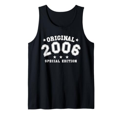 Jahrgang 2006 Geburtstag Design Frauen Männer geboren 2006 Tank Top von GebGesch 2006 Geburtstag Geschenke