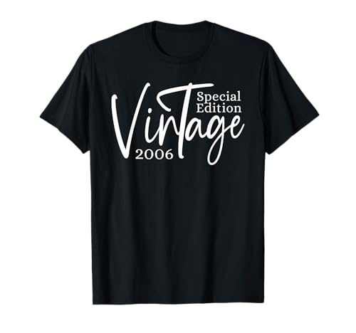 Jahrgang 2006 Geburtstag Design Frauen geboren 2006 T-Shirt Jahrgang 2006 Geburtstag Design Frauen geboren 2006 T-Shirt von GebGesch 2006 Geburtstag Geschenke