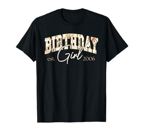 Jahrgang 2006 Geburtstag Design Frauen geboren 2006 T-Shirt Jahrgang 2006 Geburtstag Design Frauen geboren 2006 T-Shirt von GebGesch 2006 Geburtstag Geschenke