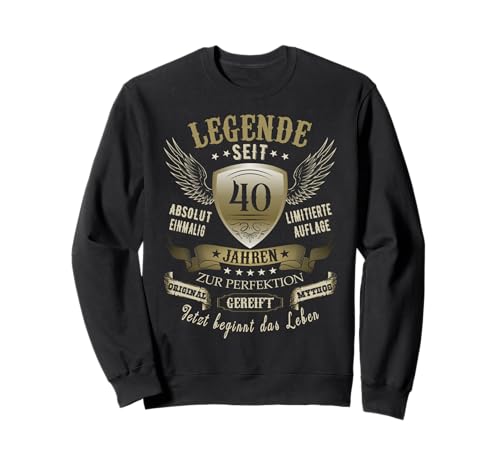 40 Geburtstag Frauen Männer 40. Geburtstag 40 Jahre Sweatshirt von GebGesch 40. Geburtstag Geschenke