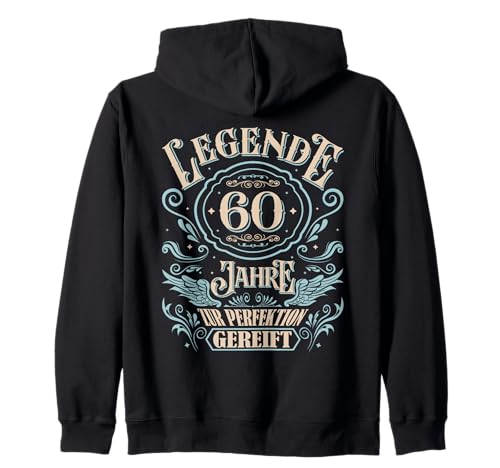 60 Geburtstag Männer Frauen 60. Geburtstag Design 60 Jahre Kapuzenjacke von GebGesch 60. Geburtstag Geschenke