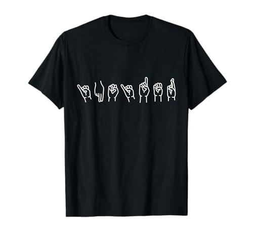 Gebärdensprache Geschenke für Hörgeschädigte Taub - T-Shirt für Taube und Taubstumme - Schwarz, S - Klassisch geschnitten, Kurzarm, Unisex Erwachsene, Kinder - Weihnachten, Geburtstag von Gebärdensprache Geschenke für Hörgeschädigte Taub