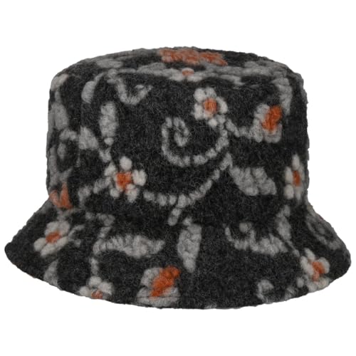 Gebeana Suvera Wool Bucket Damenhut Wollhut Stoffhut Fischerhut (One Size - grau) von Gebeana