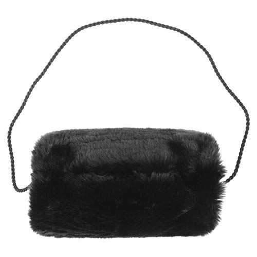 Gebeana Taria Muff Handwärmer Handgelenkswärmer Webpelz (One Size - schwarz) von Gebeana