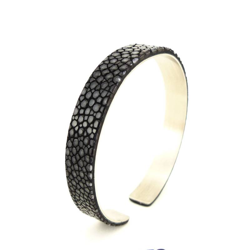 Genuine Stingray Leather Bracelet Stainless Steel Genuine Stingray Leather Bracelet Stainless Steel von GebertsShop