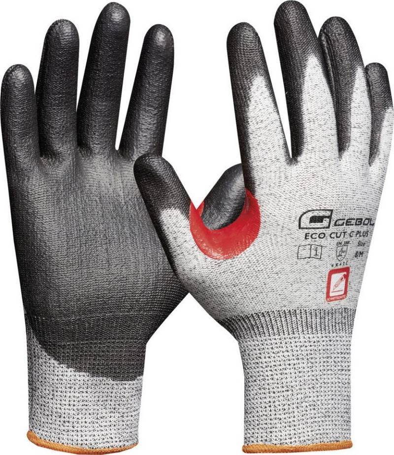Gebol Arbeitshandschuhe Gebol Handschuh Eco Cut C Plus grau/schwarz/rot von Gebol