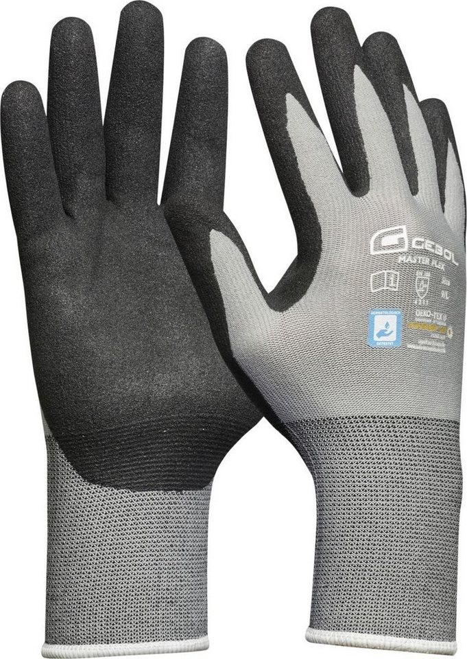 Gebol Arbeitshandschuhe Gebol Handschuh Master Flex grau, Gr. 11 von Gebol