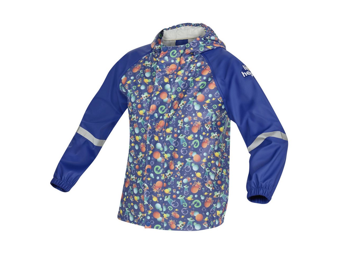 Gebol Regenjacke Gebol Regenjacke Little Helpers Weltall blau von Gebol
