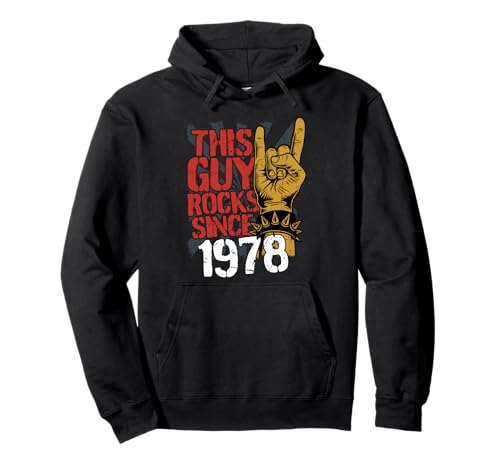 1978 Vintage Geburtstag Rock Musik Männer Geschenk Pullover Hoodie 1978 Vintage Geburtstag Rock Musik Männer Geschenk Pullover Hoodie von Geboren 1978 Geburtstag Legende Musik Rock