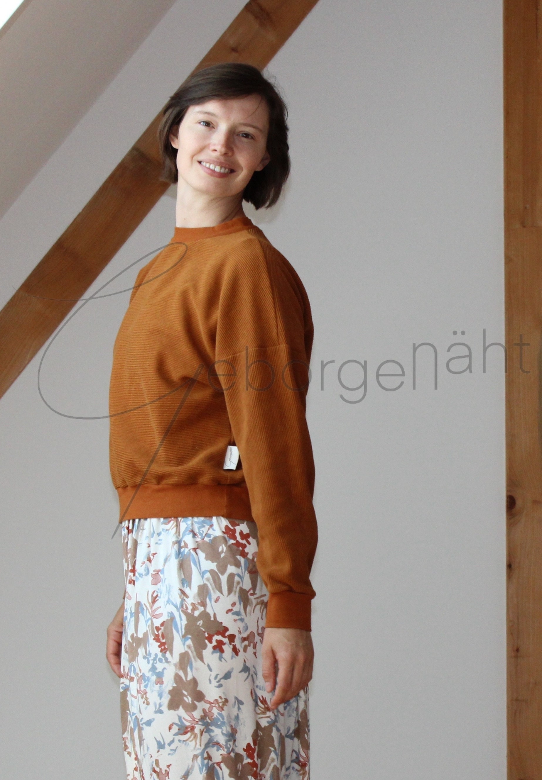 Oversize Pullover Für Damen Passform Leicht Cropped Pulli Struktur Schlicht Besonders Sweatshirt Ottoman Rib Ripp Petrol Karamell Goldbraun Oversize Pullover Für Damen Passform Leicht Cropped Pulli Struktur Schlicht Besonders Sweatshirt Ottoman Rib Ripp Petrol Karamell Goldbraun von Geborgenaeht