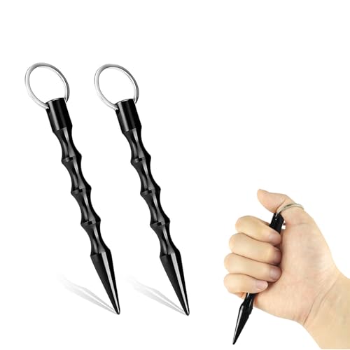Gebrazy Kubotan, Selbstverteidigung Waffen Legal, Schlüsselanhänger Verteidigungs Waffen, Selbstverteidigung Set Self Defense Keychain für Notfallhammer(2 Stück) von Gebrazy