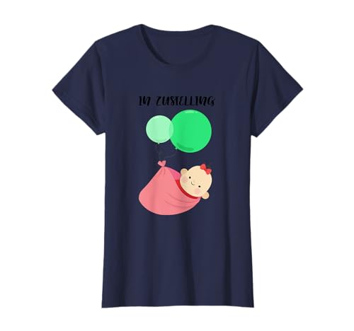 Baby In Zustellung Werdende Mama Babyfüße Schwanger Geschenk T-Shirt Baby In Zustellung Werdende Mama Babyfüße Schwanger Geschenk T-Shirt von Geburt Mutter Eltern Neugeborenes Geschenke