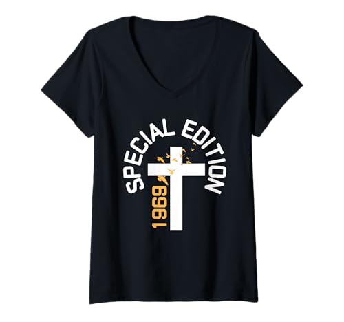 Damen Baujahr 1969 Geburtstag Geboren 1969 Jahrgang 1969 T-Shirt mit V-Ausschnitt Damen Baujahr 1969 Geburtstag Geboren 1969 Jahrgang 1969 T-Shirt mit V-Ausschnitt von Geburtstag 1969 Damen Jahrgang 1969 Herren