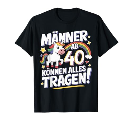 Funny Gift 40th Birthday 40 Years 1985 Man Woman Decorative T-Shirt Funny Gift 40th Birthday 40 Years 1985 Man Woman Decorative T-Shirt von Geburtstag 40 Jahre Herren Damen Deko