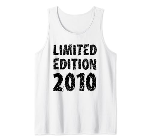 14. Geburtstag Mädchen Jungen 14 Jahre Limited Edition 2010 Tank Top von Geburtstag Deko Damen Herren Geburtstagsgeschenk