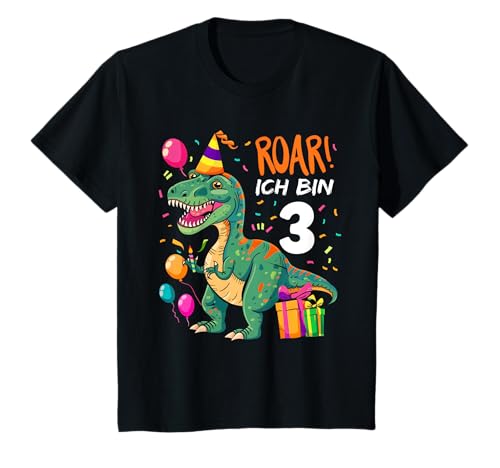 Kinder 3. Geburtstag 3 Jahre Junge Dinosaurier Dino Ich bin 3 T-Shirt Kinder 3. Geburtstag 3 Jahre Junge Dinosaurier Dino Ich bin 3 T-Shirt von Geburtstag Dinosaurier Dino Junge