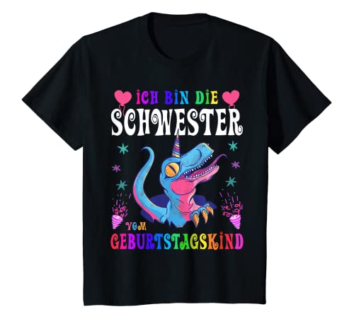 Kinder Dinosaurier Schwester Vom Geburtstagskind - Dino Geburtstag T-Shirt Kinder Dinosaurier Schwester Vom Geburtstagskind - Dino Geburtstag T-Shirt von Geburtstag Dinosaurier Geschenk