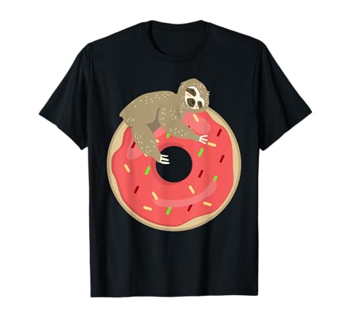 Donut Faultier niedlichen Tierliebhaber Donuts Kind Geschenk T-Shirt Donut Faultier niedlichen Tierliebhaber Donuts Kind Geschenk T-Shirt von Geburtstag Donut Donuts Liebhaber Kids Tees