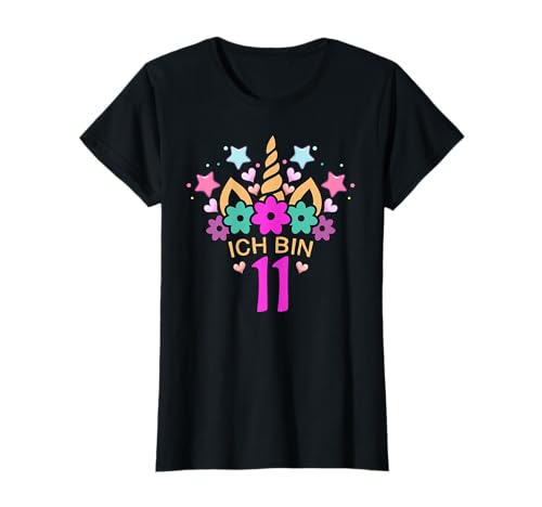 11. Geburtstag Mädchen Einhorn Ich Bin 11 Jahre alt T-Shirt 11. Geburtstag Mädchen Einhorn Ich Bin 11 Jahre alt T-Shirt von Geburtstag Einhorn Mädchen Ich Bin 11