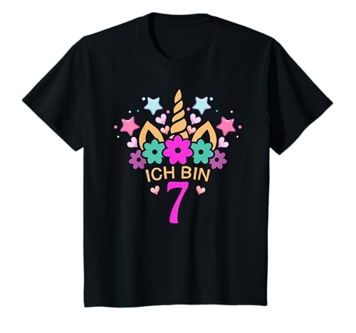 7. Geburtstag Mädchen Einhorn I Bin 7 Jahre alt T-Shirt 7. Geburtstag Mädchen Einhorn I Bin 7 Jahre alt T-Shirt von Geburtstag Einhorn Mädchen Ich Bin 7