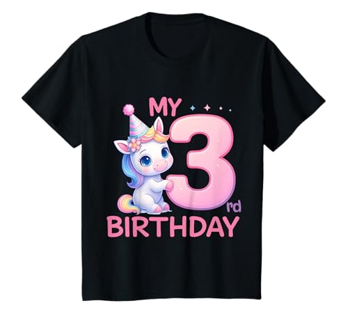 Kinder Mein 3 Geburtstag Einhorn Mädchen Kinder 3 Jahre T-Shirt Kinder Mein 3 Geburtstag Einhorn Mädchen Kinder 3 Jahre T-Shirt von Geburtstag Einhorn Mädchen Kinder