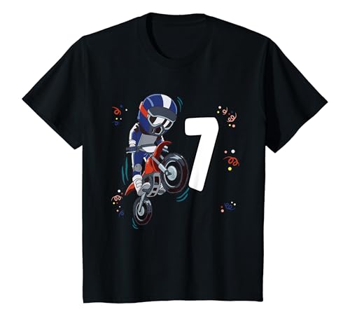Kinder Motorrad Biker 7 Jahr - Sohn 7. Geburtstag T-Shirt Kinder Motorrad Biker 7 Jahr - Sohn 7. Geburtstag T-Shirt von Geburtstag Fahrzeuge