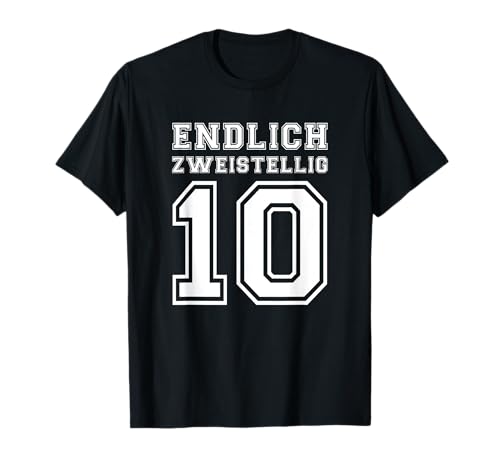 10. Geburtstag Mädchen Jungen Endlich zweistellig T-Shirt 10. Geburtstag Mädchen Jungen Endlich zweistellig T-Shirt von Geburtstag Feier Party Zweistellig