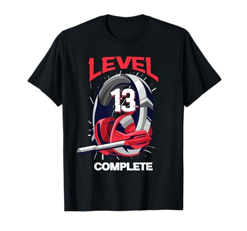 13. Geburtstag Gamer Jungen 13 Jahre Level 13 Complete T-Shirt von Geburtstag Geschenk für Kinder & Erwachsene