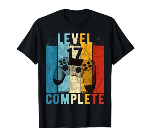 Geburtstag 17 Jahre Junge Gamer Level 17 Complete Jungen T-Shirt Geburtstag 17 Jahre Junge Gamer Level 17 Complete Jungen T-Shirt von Geburtstag Geschenke 17 Jahre Junge Gamer