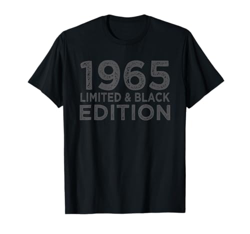 60th Birthday Women Men 60 Years 1965 Birthday Black Edition T-Shirt 60th Birthday Women Men 60 Years 1965 Birthday Black Edition T-Shirt von Geburtstag Geschenke 1965 60 Jahre Frauen Männer