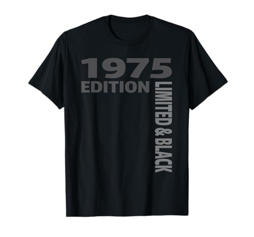 50th Birthday Women Men 50 Years 1975 Birthday Black Edition T-Shirt 50th Birthday Women Men 50 Years 1975 Birthday Black Edition T-Shirt von Geburtstag Geschenke 1975 50 Jahre Frauen Männer