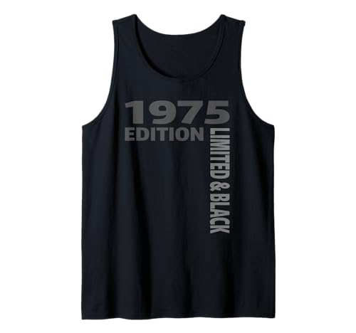 50th Birthday Women Men 50 Years 1975 Birthday Black Edition Tank Top von Geburtstag Geschenke 1975 50 Jahre Frauen Männer