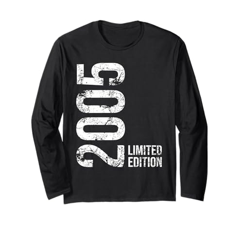 20. Geburtstag Junge Mädchen 20 Jahre 2005 Geburtstags Langarmshirt von Geburtstag Geschenke 2005 20 Jahre Jungen Mädchen