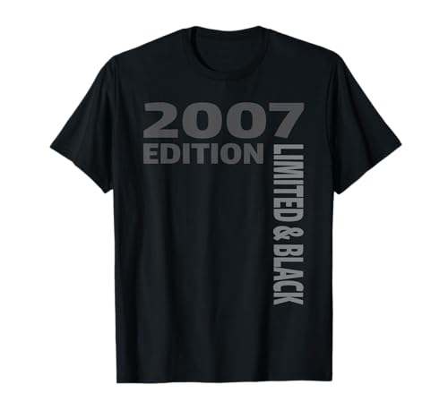 18th Birthday Girl Boy 18 Years 2007 Birthday Black Edition T-Shirt 18th Birthday Girl Boy 18 Years 2007 Birthday Black Edition T-Shirt von Geburtstag Geschenke 2007 18 Jahre Mädchen Jungen