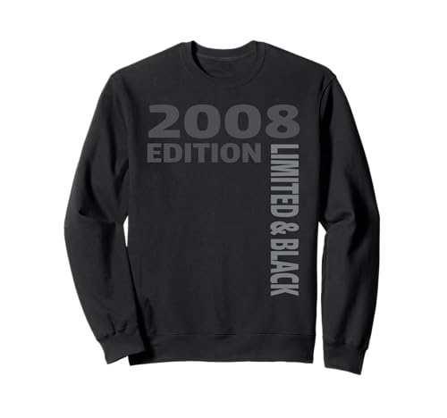 17th Birthday Girl Boy 17 Years 2008 Birthday Black Edition Sweatshirt 17th Birthday Girl Boy 17 Years 2008 Birthday Black Edition Sweatshirt von Geburtstag Geschenke 2008 17 Jahre Mädchen Jungen