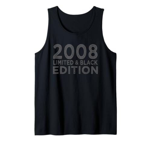 17th Birthday Girl Boy 17 Years 2008 Birthday Black Edition Tank Top 17th Birthday Girl Boy 17 Years 2008 Birthday Black Edition Tank Top von Geburtstag Geschenke 2008 17 Jahre Mädchen Jungen