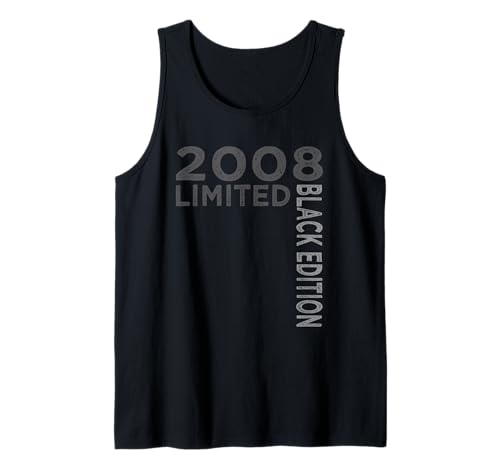 18th Birthday Boy Girl 18 Years 2008 Birthday Black Edition Tank Top 18th Birthday Boy Girl 18 Years 2008 Birthday Black Edition Tank Top von Geburtstag Geschenke 2008 18 Jahre Junge Mädchen