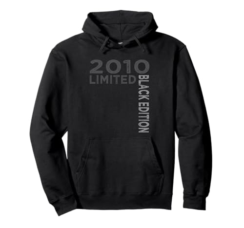 15th Birthday Girl Boy 15 Years 2010 Birthday Black Edition Pullover Hoodie von Geburtstag Geschenke 2010 15 Jahre Mädchen Jungen