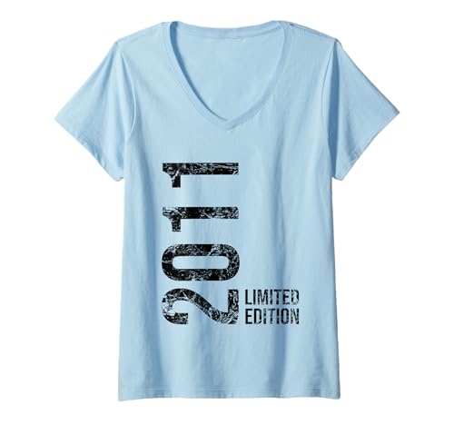 Damen 14. Geburtstag Junge Mädchen 14 Jahre 2011 Geburtstags T-Shirt mit V-Ausschnitt von Geburtstag Geschenke 2011 14 Jahre Jungen Mädchen