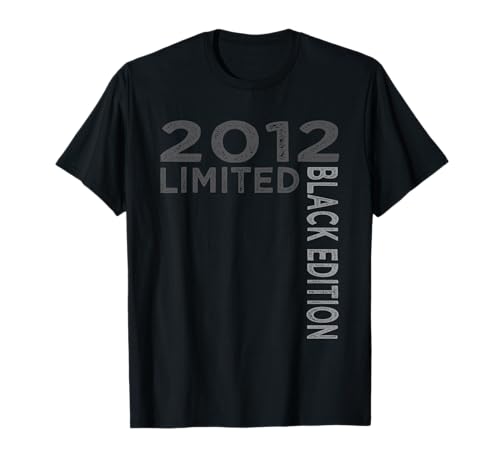 13th Birthday Girl Boy 13 Years 2012 Birthday Black Edition T-Shirt von Geburtstag Geschenke 2012 13 Jahre Mädchen JungenG